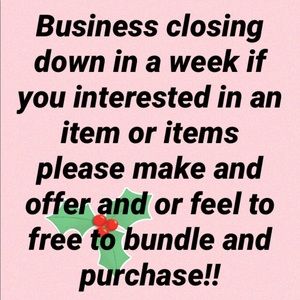 Everything must go!!!! Going out of Business